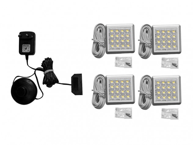 Zestaw oświetlenia LED 4-punktowy IZLED09-04-WW01